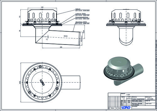 LORO-DRAINLET® DL Flachdachabläufe Serie 84