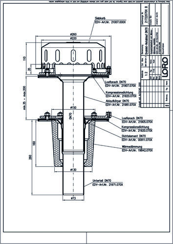 LORO-DRAINLET® DL Flachdachabläufe Serie 84