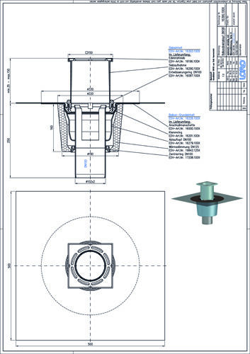 LORO-X Balkondirektablauf
