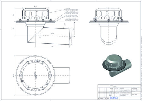 LORO-DRAINLET® DL Flachdachabläufe Serie 84