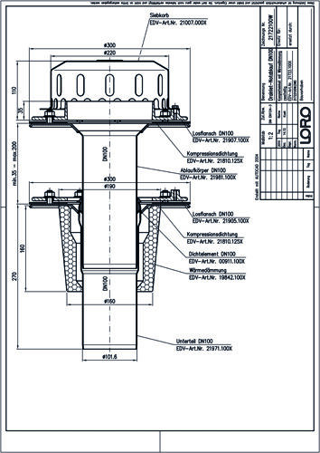 LORO-DRAINLET® DL Flachdachabläufe Serie 84