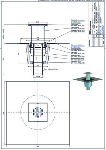 LORO-X Balkondirektablauf