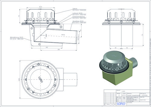 LORO-DRAINLET® DL Flachdachabläufe Serie 84