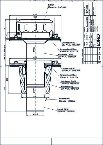 LORO-DRAINLET® DL Flachdachabläufe Serie 84