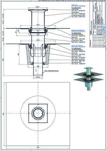 LORO-X Balkondirektablauf