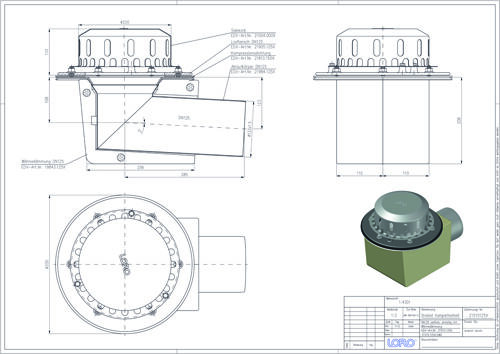 LORO-DRAINLET® DL Flachdachabläufe Serie 84