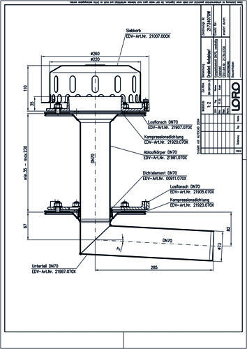 LORO-DRAINLET® DL Flachdachabläufe Serie 84