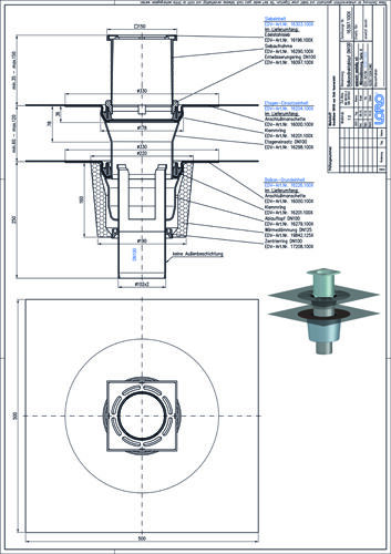 LORO-X Balkondirektablauf