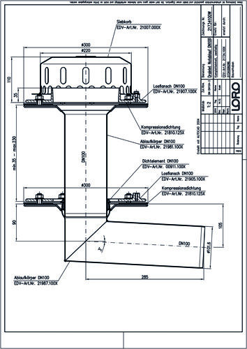 LORO-DRAINLET® DL Flachdachabläufe Serie 84