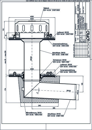 LORO-DRAINLET® DL Flachdachabläufe Serie 84