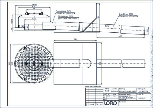 LORO-DRAINJET® Attikaablauf, Serie 62