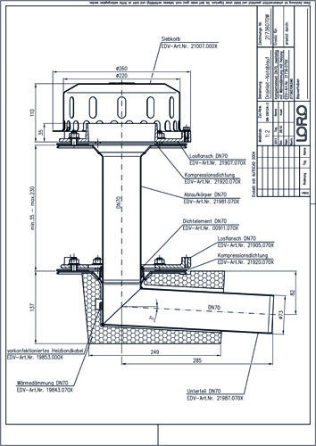 LORO-DRAINLET® DL Flachdachabläufe Serie 84