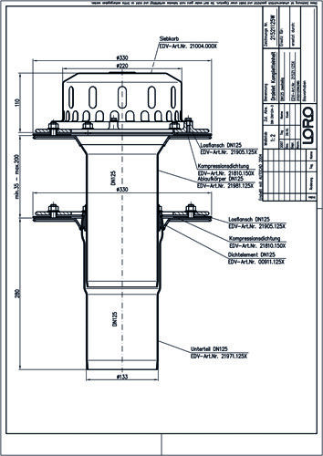 LORO-DRAINLET® DL Flachdachabläufe Serie 84