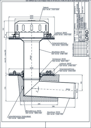 LORO-DRAINLET® DL Flachdachabläufe Serie 84