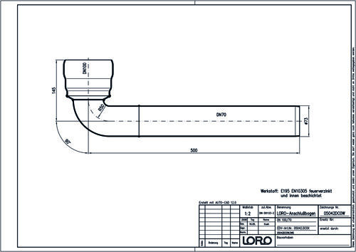 LORO-X ANSCHLUßBOG.DRAINJET DN 100/70