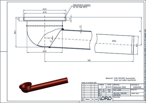 LORO-X Balkondirektablauf