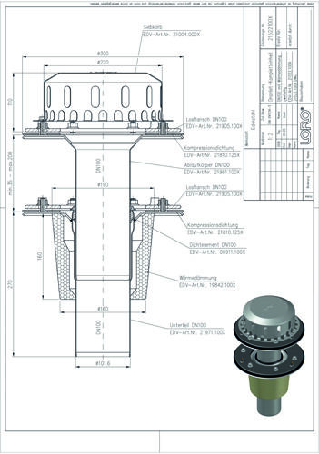 LORO-DRAINLET® DL Flachdachabläufe Serie 84