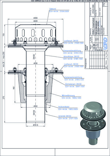 LORO-DRAINLET® DL Flachdachabläufe Serie 84