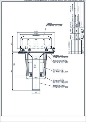 LORO-DRAINLET® DL Flachdachabläufe Serie 84