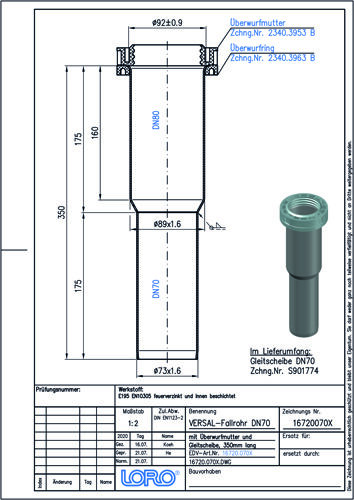 LORO-VERSAL® Fallrohr 