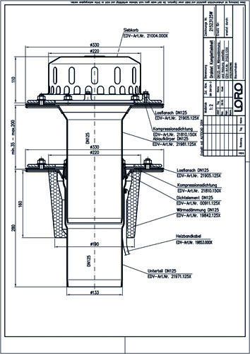 LORO-DRAINLET® DL Flachdachabläufe Serie 84