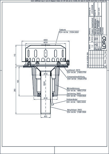 LORO-DRAINLET® DL Flachdachabläufe Serie 84