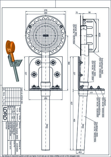 LORO-Drainlet® Attika Notablauf