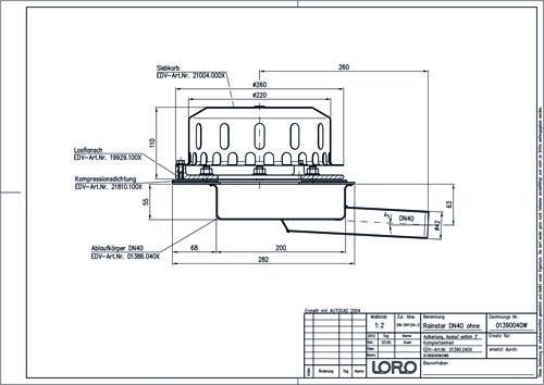 LORO-Rainstar 88 Attikaablauf/-Notablauf LORO-Rainstar 88 Attikaablauf/-Notablauf