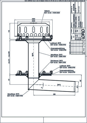 LORO-DRAINLET® DL Flachdachabläufe Serie 84