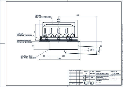 LORO-Rainstar 88 Attikaablauf/-Notablauf LORO-Rainstar 88 Attikaablauf/-Notablauf