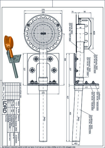 LORO-Drainlet® Attika Notablauf