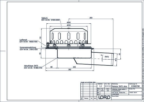LORO-Rainstar 88 Attikaablauf/-Notablauf LORO-Rainstar 88 Attikaablauf/-Notablauf
