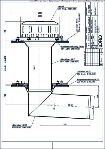 LORO-DRAINLET® DL Flachdachabläufe Serie 84