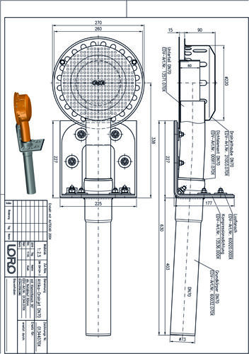 LORO-Drainlet® Attika Notablauf