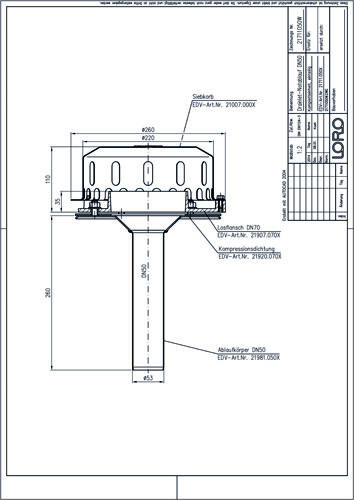 LORO-DRAINLET® DL Flachdachabläufe Serie 84