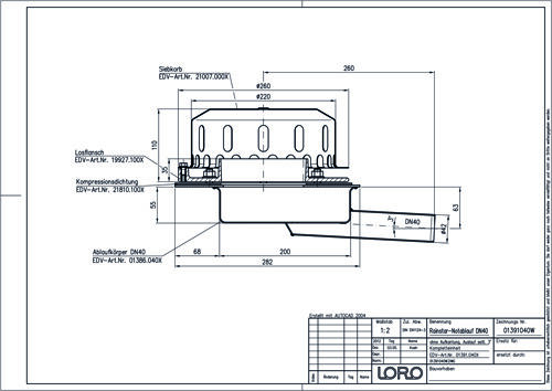 LORO-Rainstar 88 Attikaablauf/-Notablauf LORO-Rainstar 88 Attikaablauf/-Notablauf