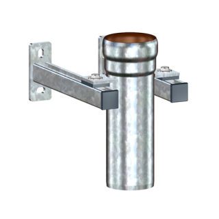 LX-FALLROHRSTÜTZE M.BEFESTIGUNGSKONSOLE 320 MM,U.SCHALLENTKOPPLUNG DN 100