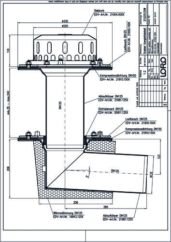 LORO-DRAINLET® DL Flachdachabläufe Serie 84