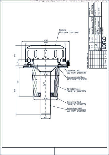 LORO-DRAINLET® DL Flachdachabläufe Serie 84