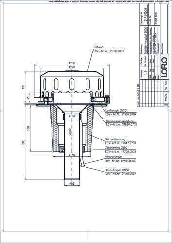 LORO-DRAINLET® DL Flachdachabläufe Serie 84