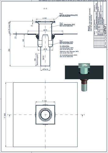 LORO-X Balkondirektablauf