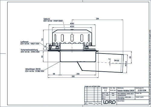 LORO-Rainstar 88 Attikaablauf/-Notablauf LORO-Rainstar 88 Attikaablauf/-Notablauf