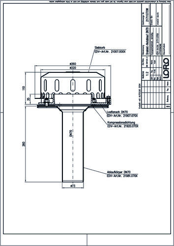 LORO-DRAINLET® DL Flachdachabläufe Serie 84