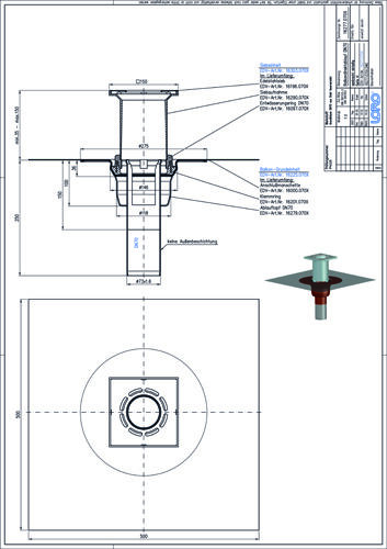 LORO-X Balkondirektablauf