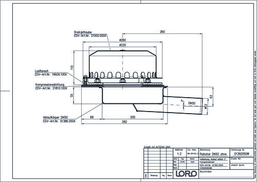 LORO-Rainstar 88 Attikaablauf/-Notablauf LORO-Rainstar 88 Attikaablauf/-Notablauf