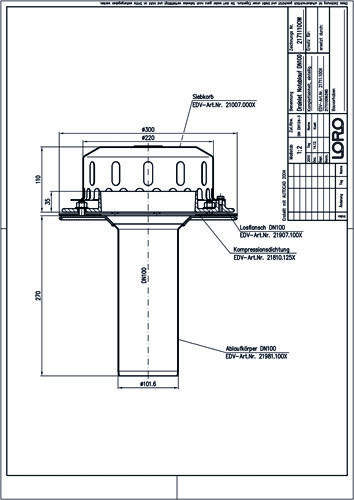 LORO-DRAINLET® DL Flachdachabläufe Serie 84