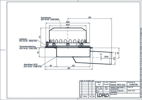 LORO-Rainstar 88 Attikaablauf/-Notablauf LORO-Rainstar 88 Attikaablauf/-Notablauf