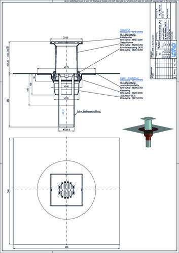 LORO-X Balkondirektablauf