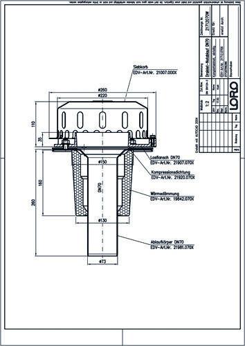 LORO-DRAINLET® DL Flachdachabläufe Serie 84