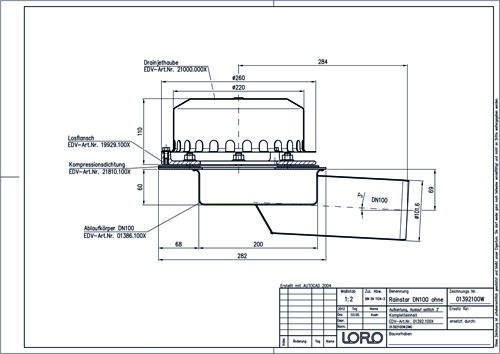 LORO-Rainstar 88 Attikaablauf/-Notablauf LORO-Rainstar 88 Attikaablauf/-Notablauf